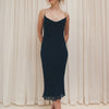 #189 Beaded Slip Dress Navy | c. 171 | Size 10