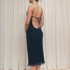#189 Beaded Slip Dress Navy | c. 171 | Size 10