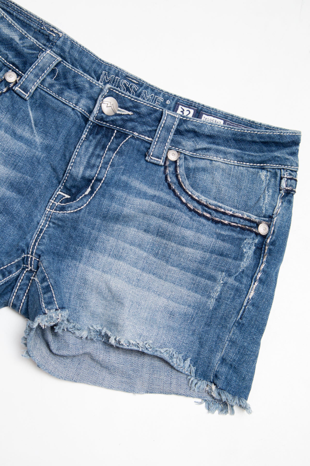 #081 Miss Me Denim Shorts Blue | c. 204 | Size 10