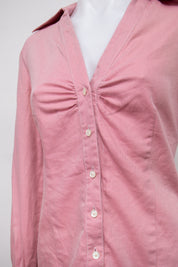 #056 Ann Taylor Loft Long Sleeve Pink | c. 213 | Size 6