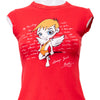#75 Bershka Trends T-shirt Red | c. 198 | Size 8