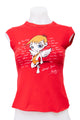 #75 Bershka Trends T-shirt Red | c. 198 | Size 8