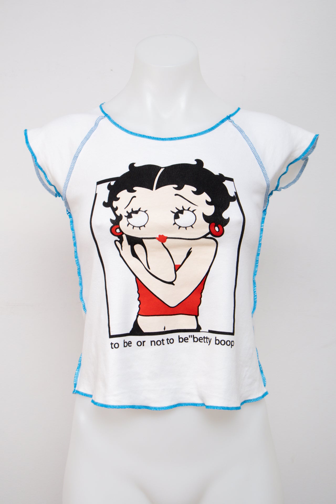 #044 Betty Boop T-shirt White | c. 201 | Size 8