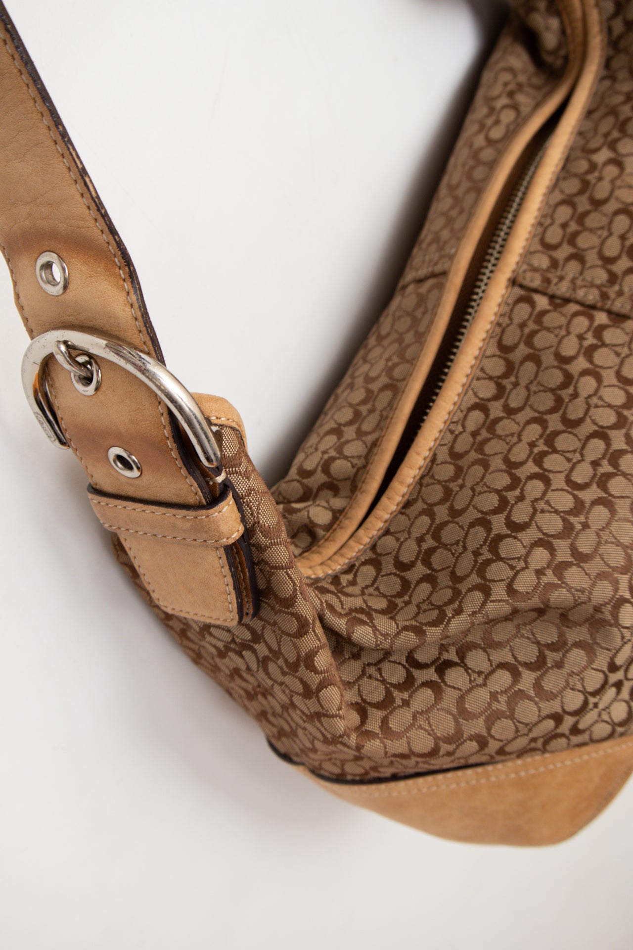 #213 Coach Shoulder Bag Brown | c. 194 | Size