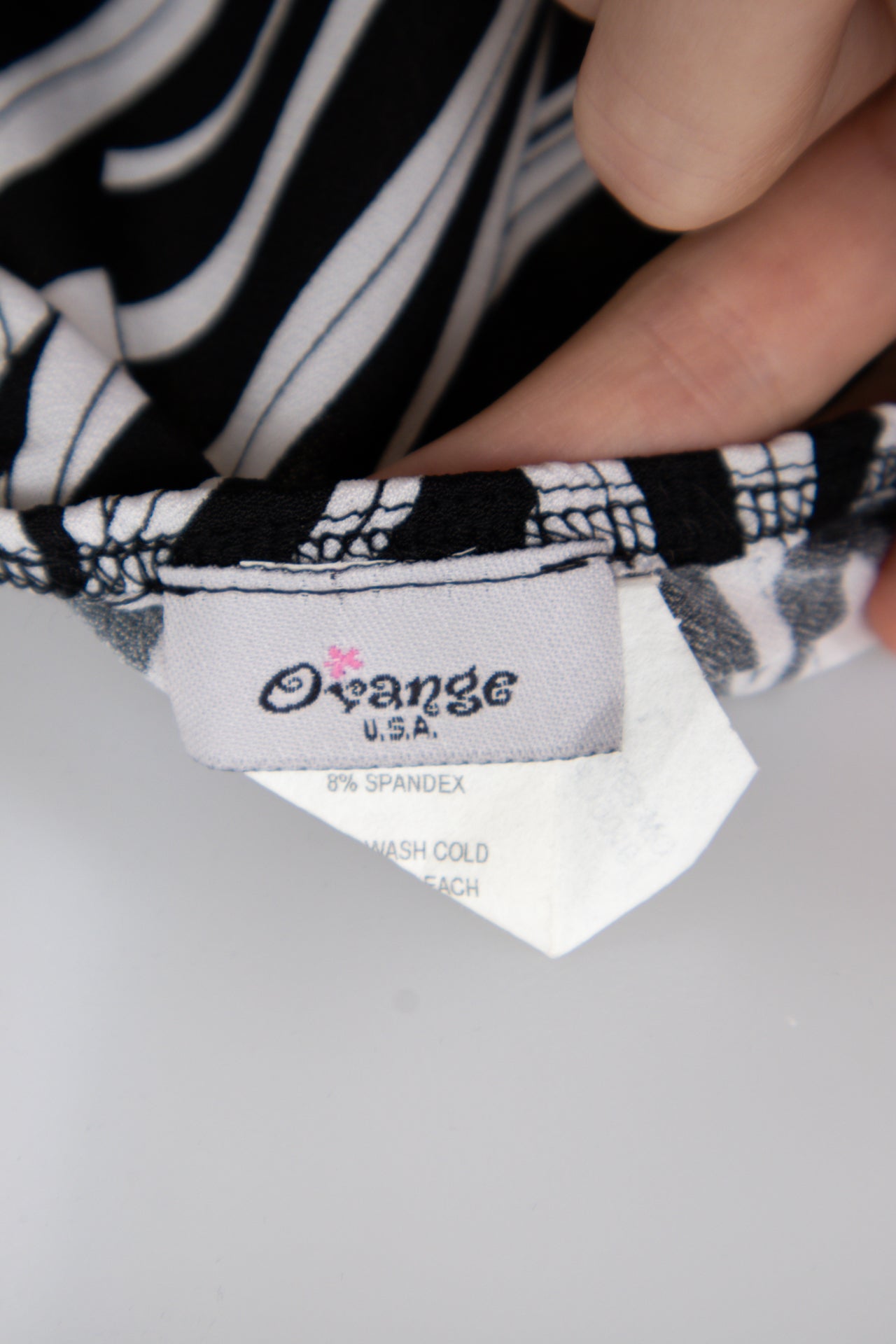 #41 Orange U.S.A Halter Top Black | c. 198 | Size 10