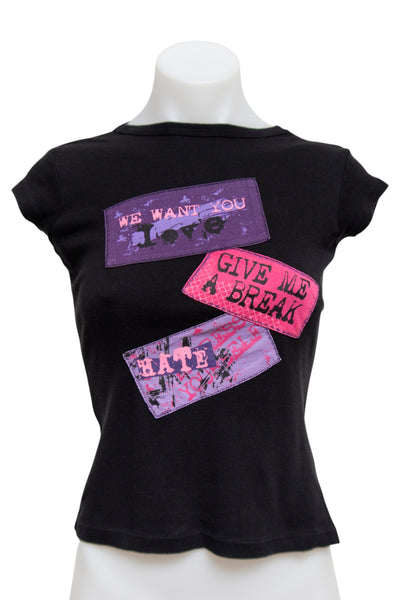 #26 Jennyfer T-shirt Black | c. 180 | Size 10