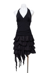 #097 Speechless Halter Dress Black | c. 210 | Size 8