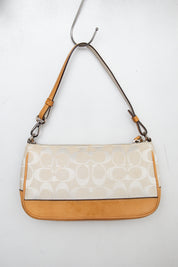 #185 Coach Shoulder Bag Beige | c. 202 | Size