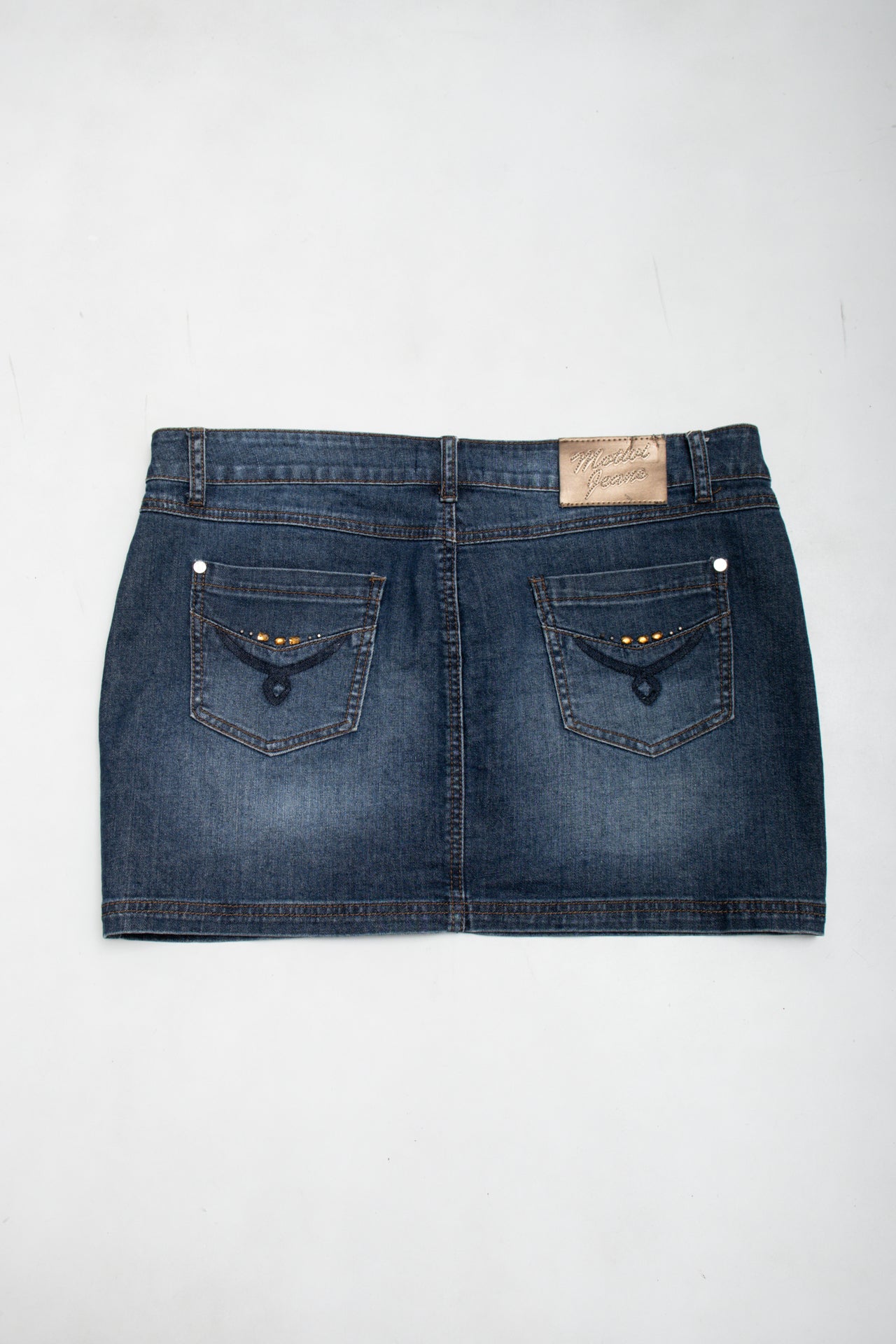 #141 Motivi Jeans Denim Mini Skirt Blue | c. 178 | Size 14