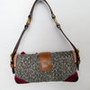 #186 Coach Wool Flat Soho Bag Brown | c. 196 | Size