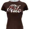#08 Elle Models' Fashion T-shirt Brown | c. 192 | Size 10