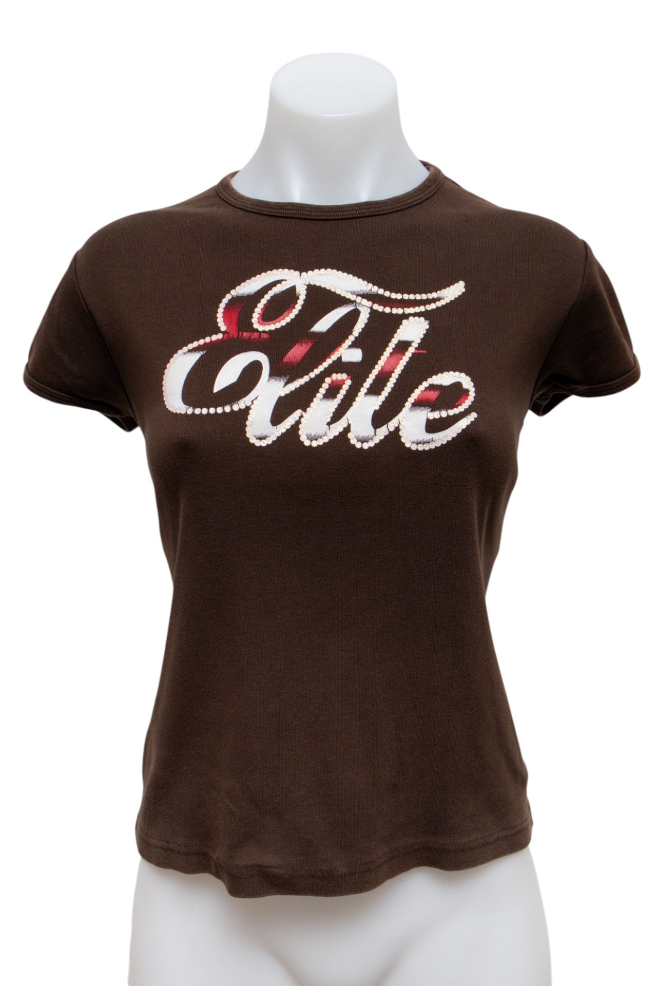 #08 Elle Models' Fashion T-shirt Brown | c. 192 | Size 10