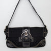 #184 Coach Flat Soho Bag Black | c. 196 | Size