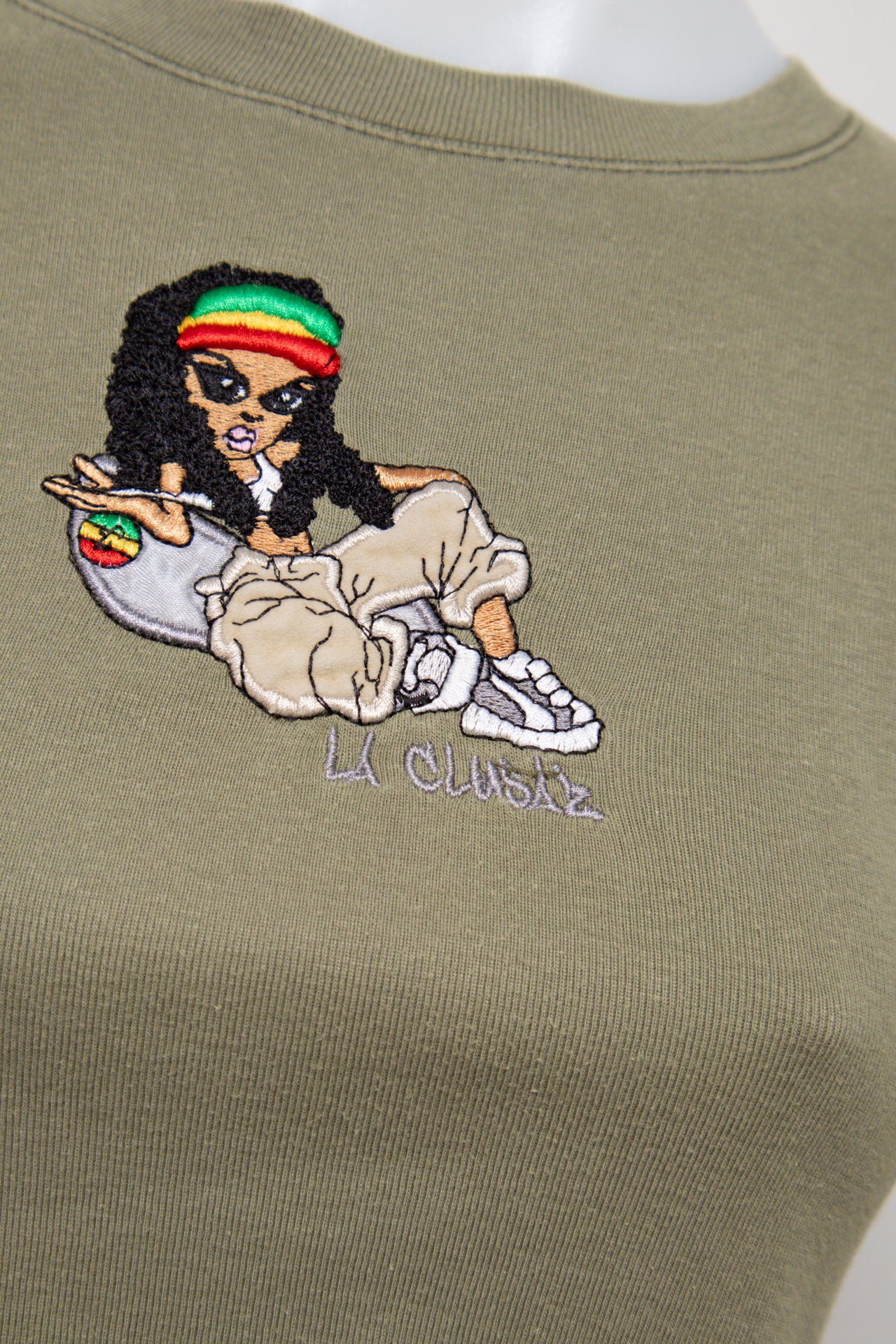 #053 Li Clubz Baby Tee Green | c. 211 | Size 8