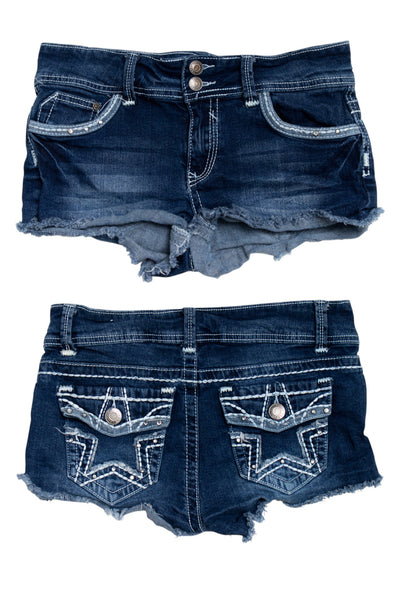 #96 Rue21 Denim Shorts Blue | c. 184 | Size 8