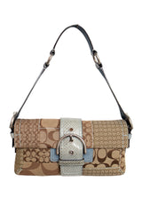 #138 Coach Soho Bag Blue/Brown | c. 182