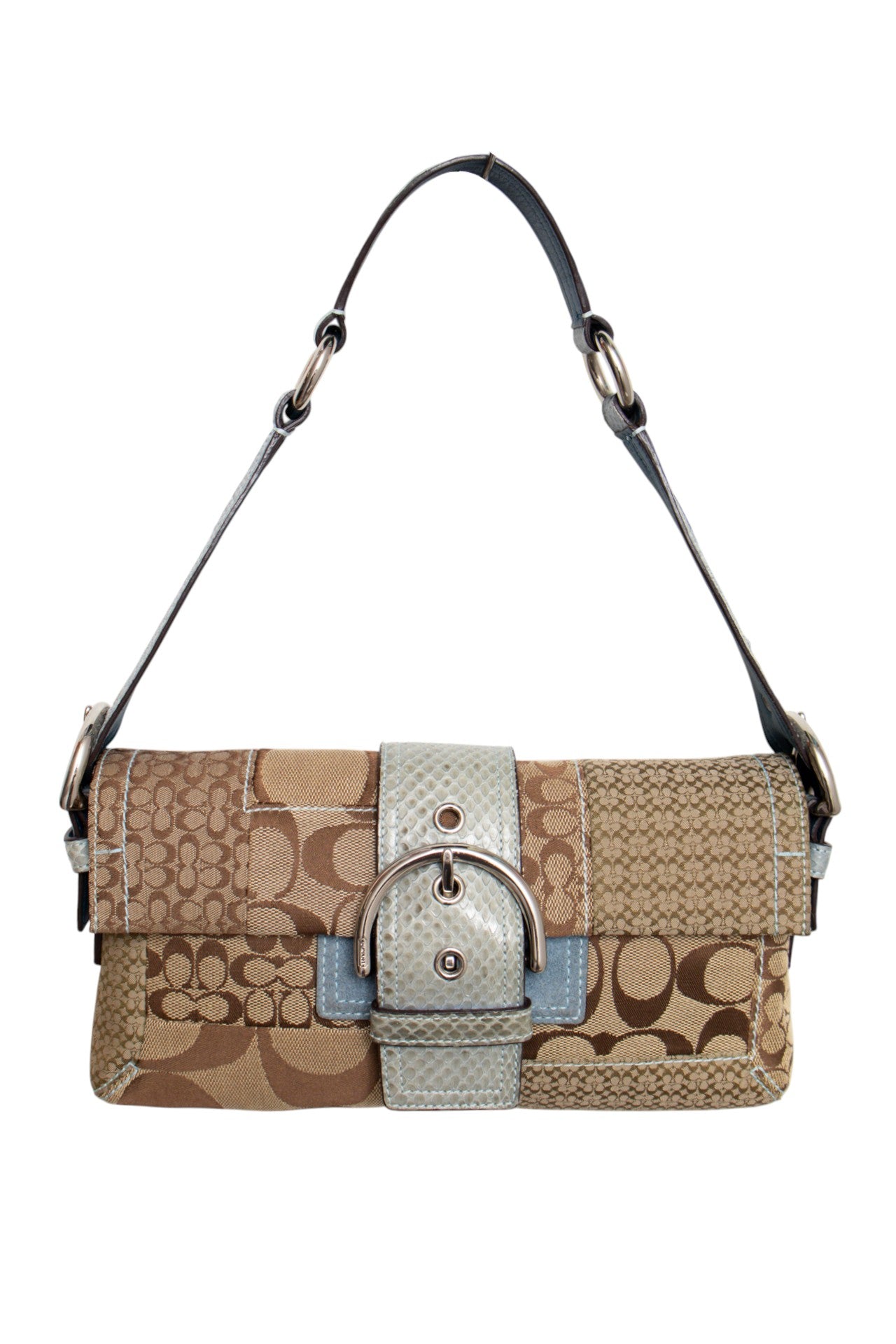 #138 Coach Shoulder Bag Brown | c. | Size