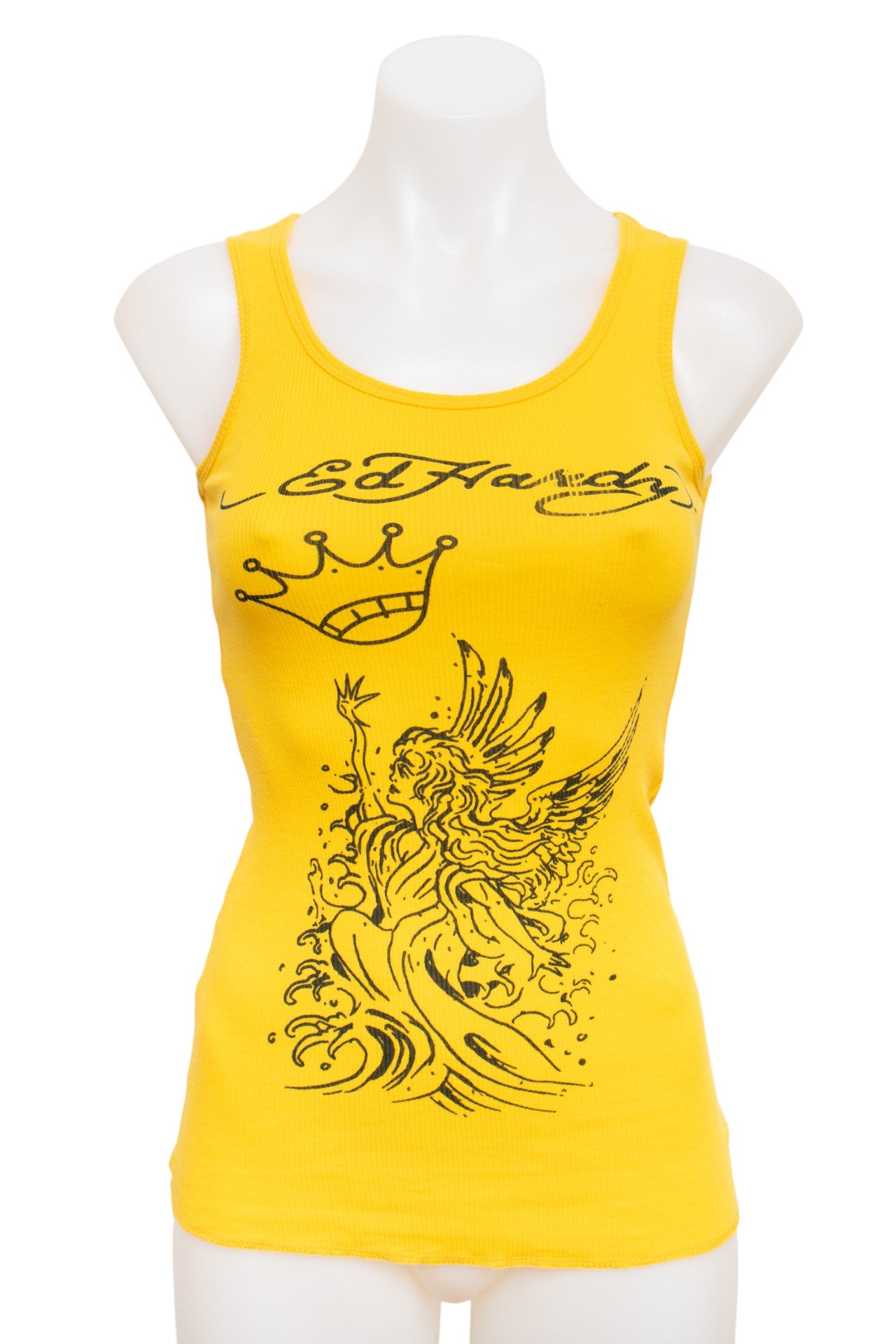 #50 Ed Hardy By Christian Audigier Tank Top Yellow | c. 193 | Size