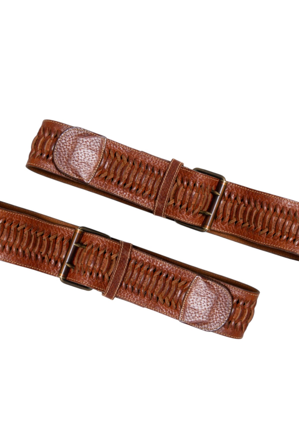 #143 Giorgio Armani Italian Leather Belt Brown | c. 209 | Size