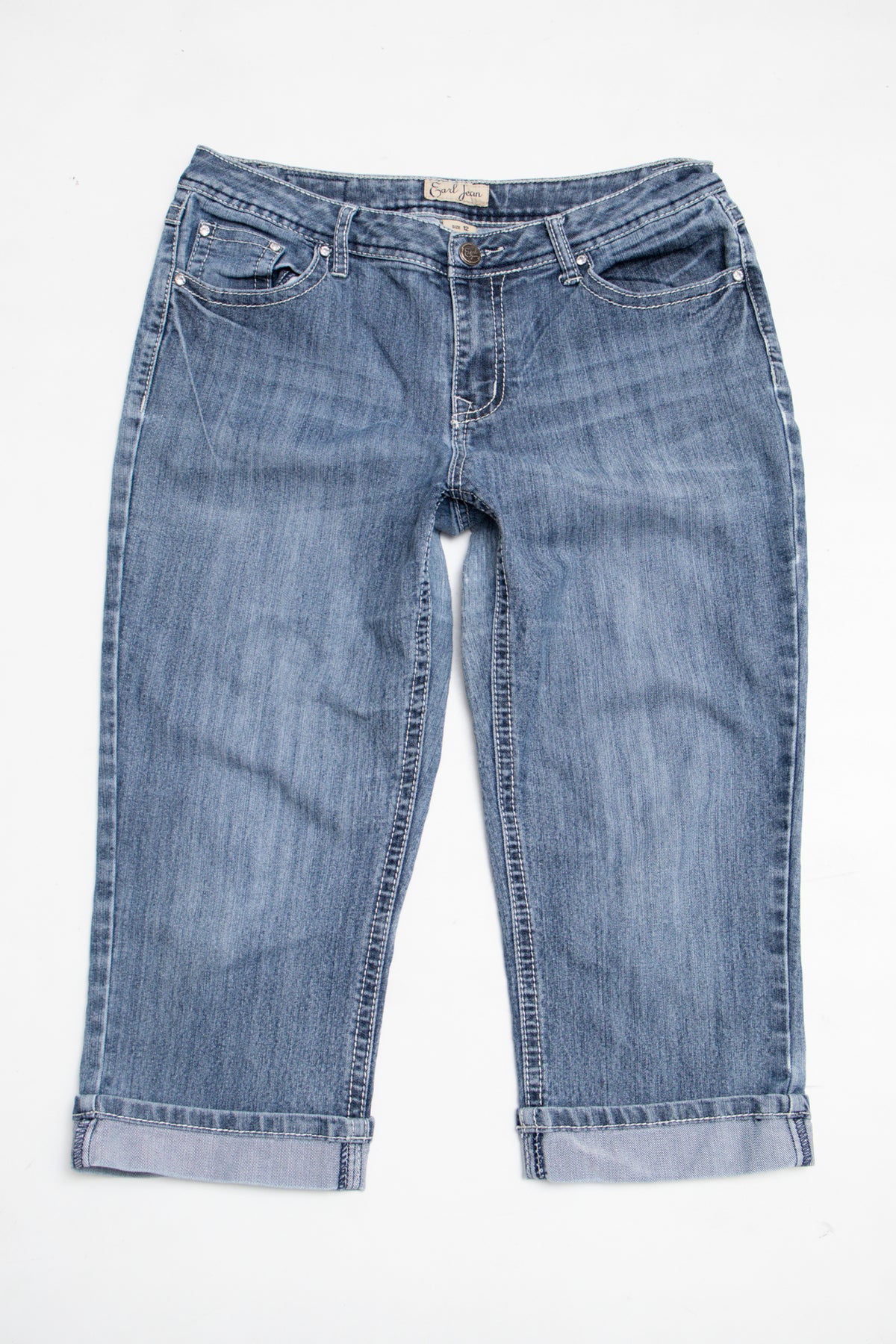 #108 Earl Jean Capris Blue | c. 209 | Size 12