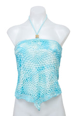 #081 Spot Halter Blue | c. 210 | Size 8
