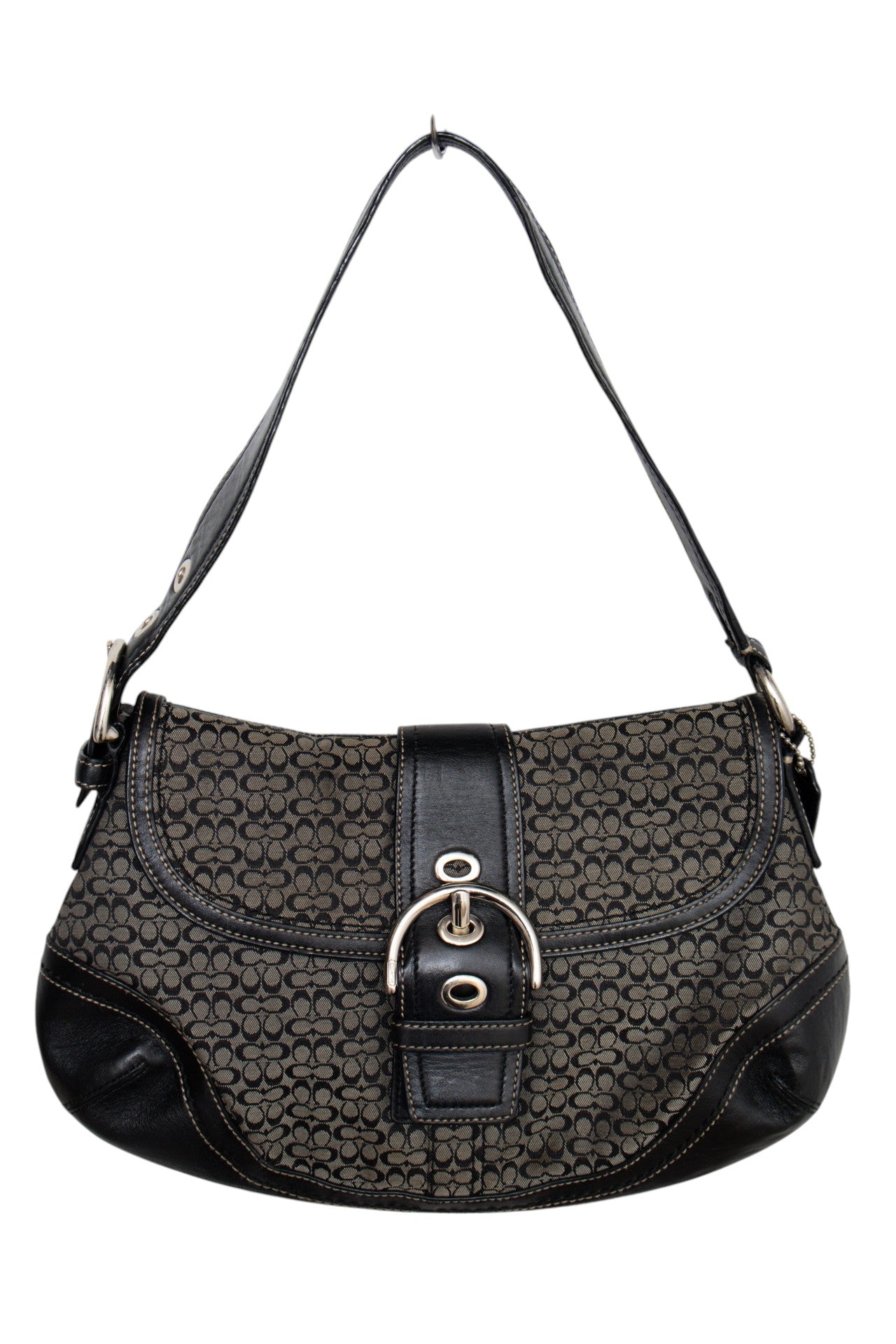 #158 Coach Shoulder Bag Black | c. 187 | Size