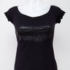 #78 Morgan T-shirt Black | c. 198 | Size 8