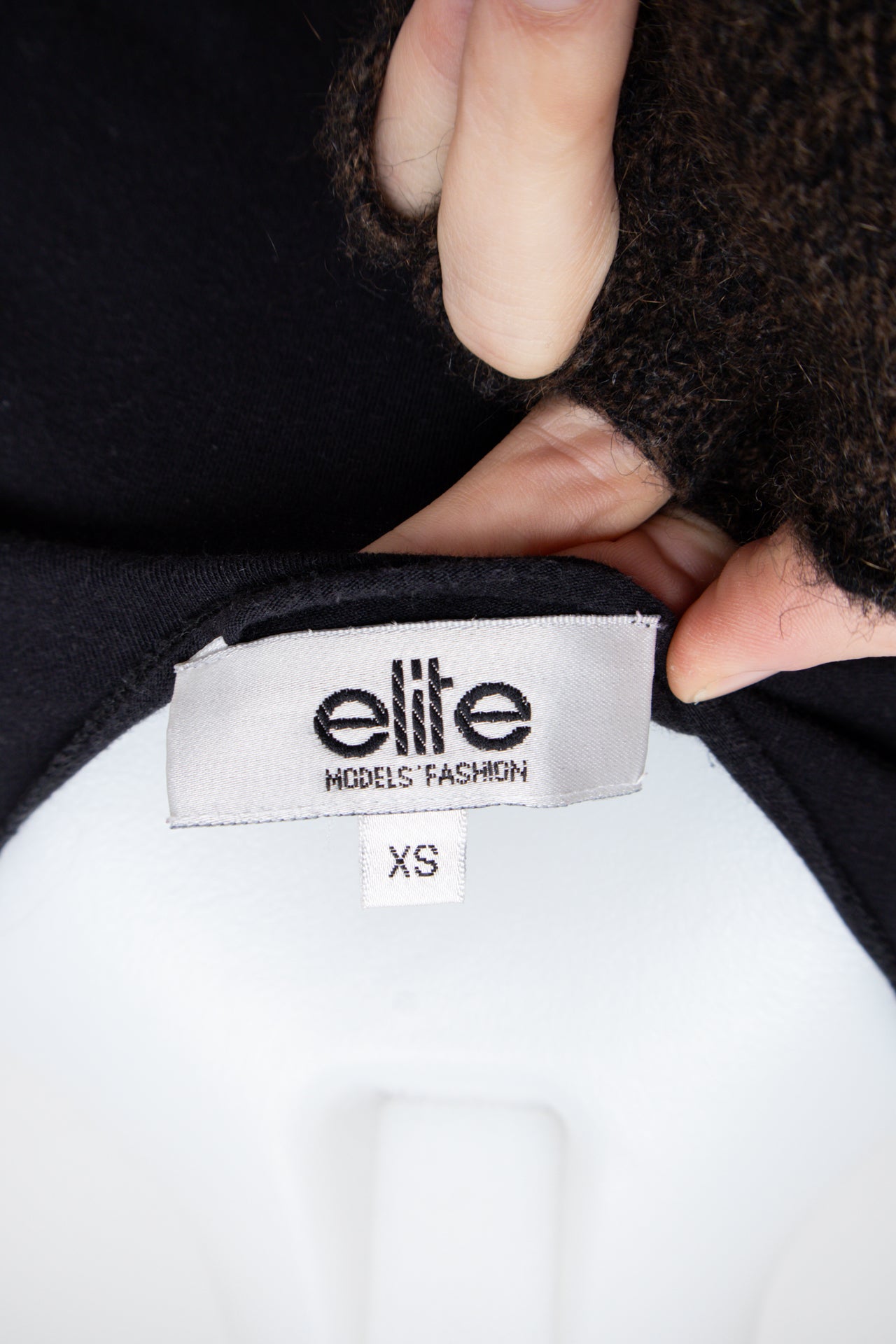 #94 Elite Models Fashion T-shirt Black | c. 196 | Size 6