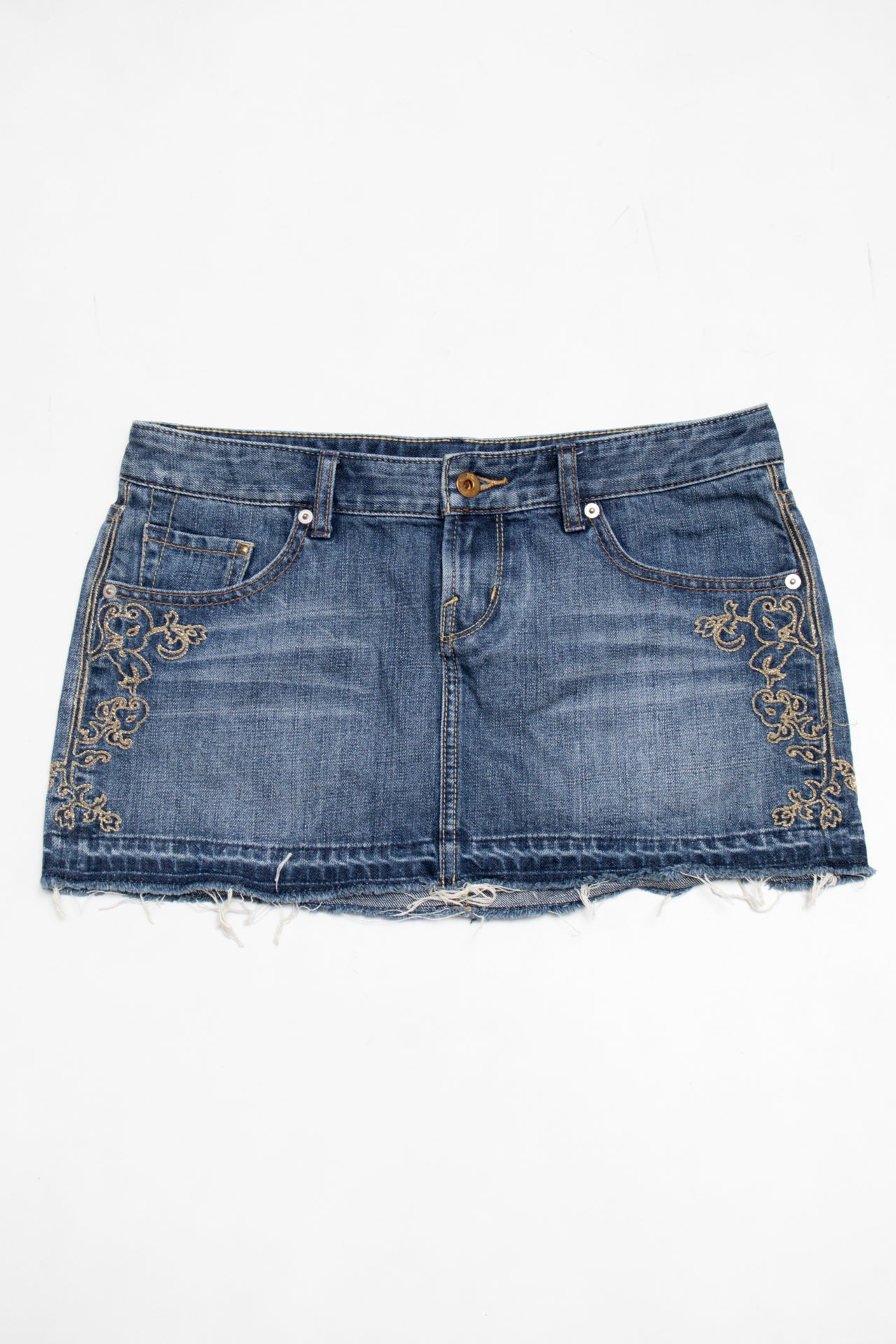 #078 X2 Mini Skirt Blue | c. 204 | Size 8