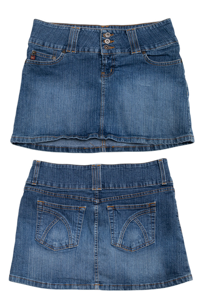 #160 Lei Mini Skirt Blue | c. 200 | Size 8/10