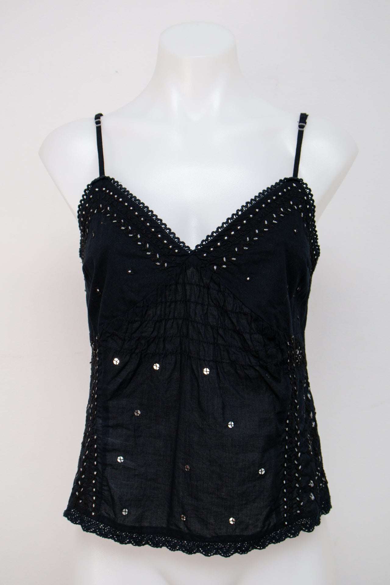 #030 Heart Moon Star Cami Top Black | c. 199 | Size 10