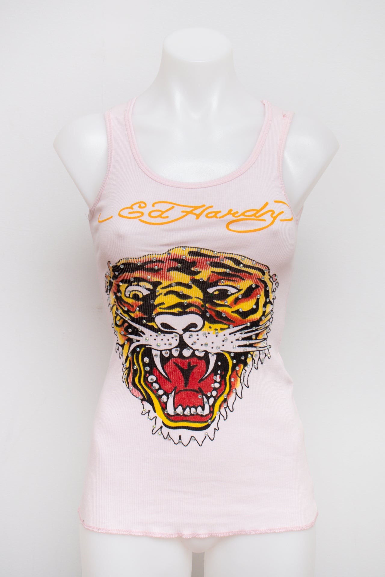 #52 Ed Hardy Tank Top Pink | c. 193 | Size 6/8