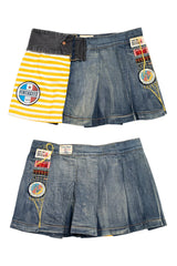#178 Take-two Mini Skirt Blue | c. 211 | Size 6/8