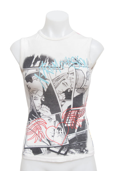 #51 Bershka Tank Top White | c. 180 | Size 8