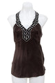 #07 Ann Taylor Silk Halter Brown | c. 196 | Size 6