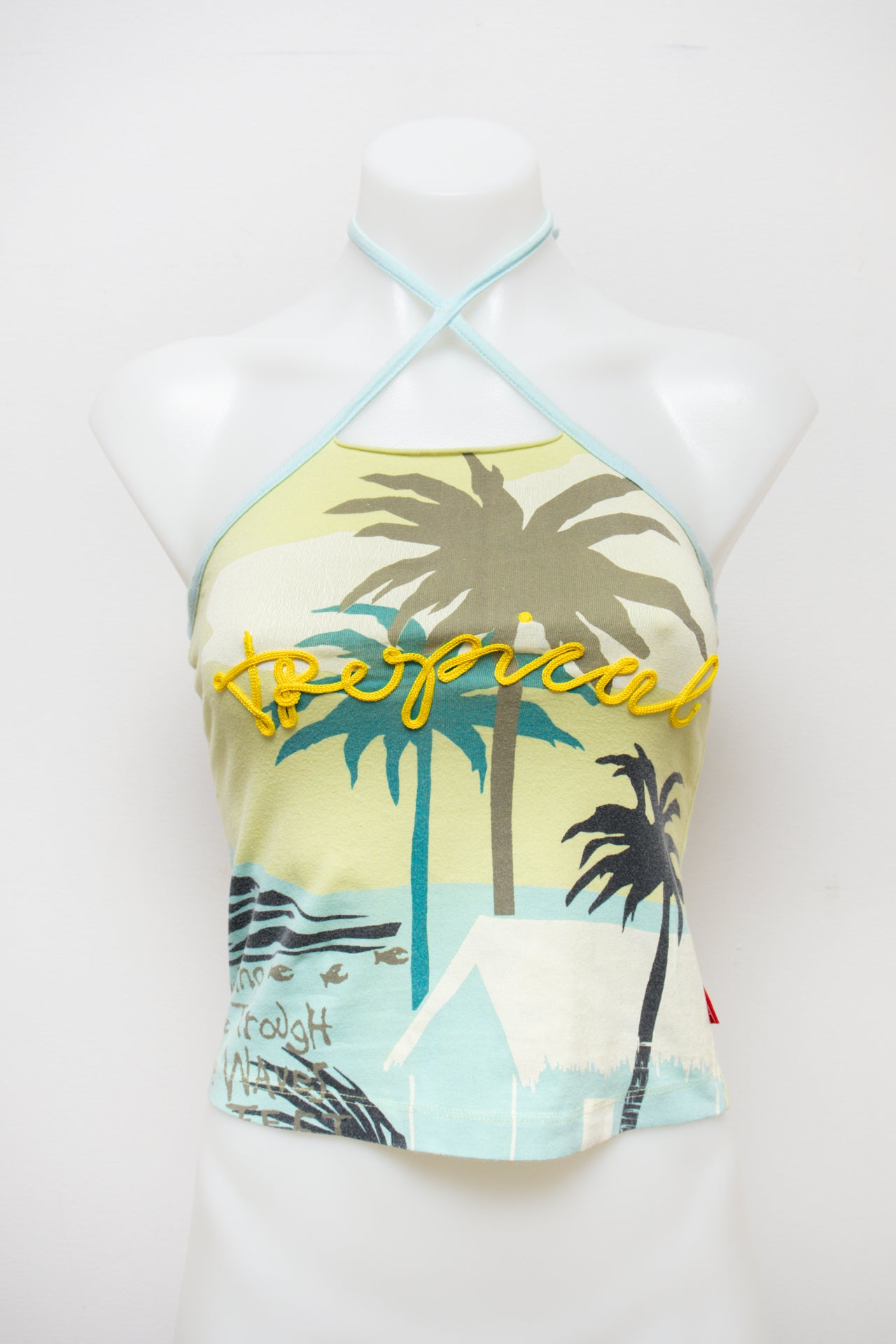 #105 10 Feet Halter Top Yellow | c. 190 | Size 6