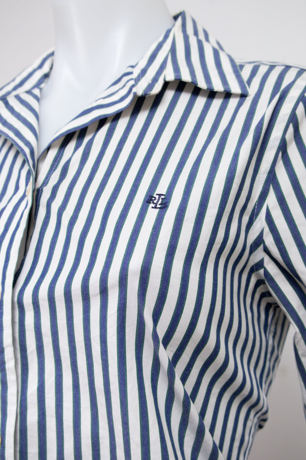 #054 Lauren Ralph Lauren Long Sleeve Blue | c. 213 | Size 8