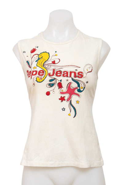 #071 Pepe Jeans T-shirt White | c. | Size 12