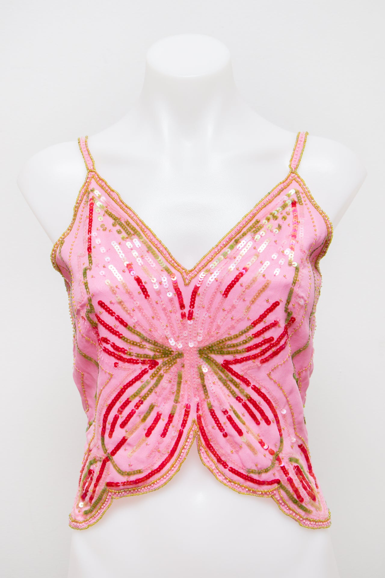 #141 On N'est Pas Des Anges! Cami Top Pink | c. | Size 8/10