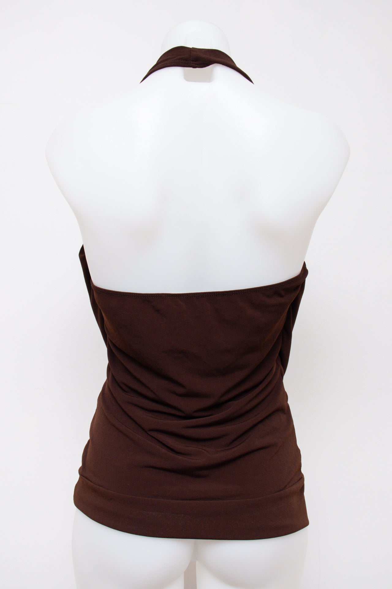 #200 Topia Halter Top Brown | c. 195 | Size 10