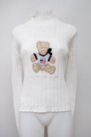 #123 Lulu Castagnette T-shirt White | c. 198 | Size 8