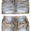 #198 Vero Moda Mini Skirt Gold | c. 199 | Size 8
