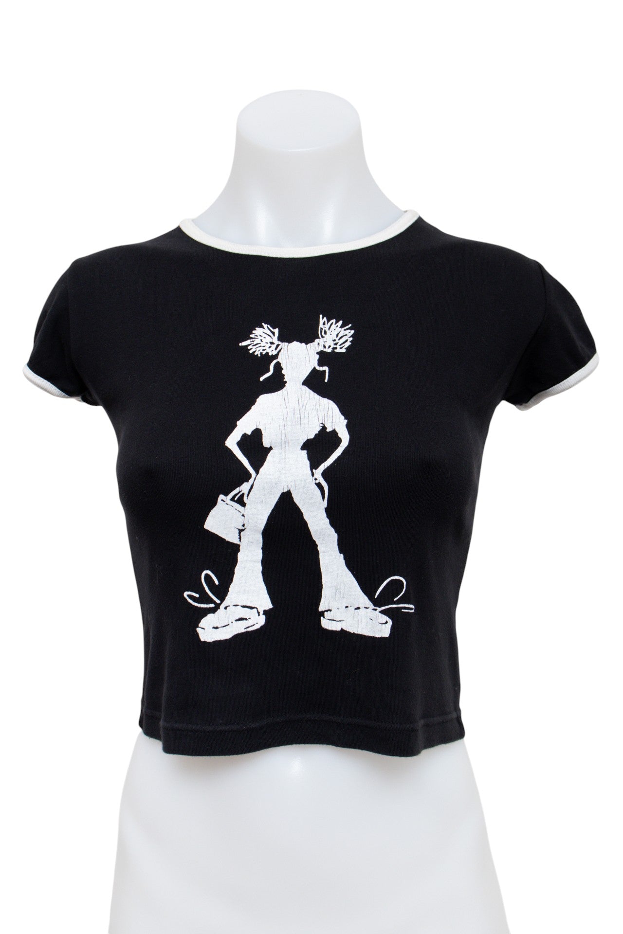 #90 Jennyfer T-shirt Black | c. 196 | Size 10