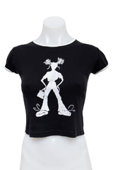 #90 Jennyfer T-shirt Black | c. 196 | Size 10