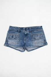 #068 American Eagle Outfitters Booty Short Blue | c. 213 | Size 6