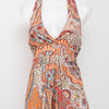 #112 6 Degrees Halter Top Orange | c. 206 | Size 8