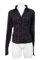 #069 Bcbg Button-Up Black | c. 205 | Size 10/12