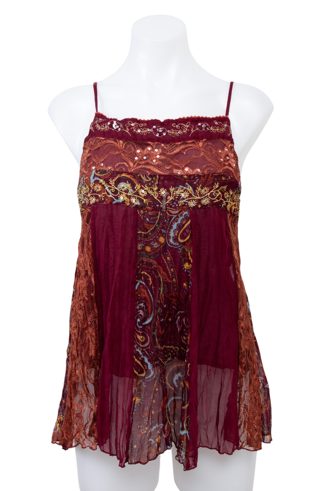 #072 At Last Camisole Top Red | c. 207 | Size 6