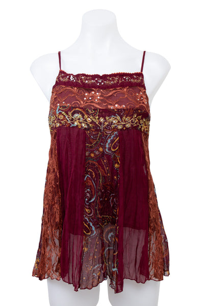 #072 At Last Camisole Top Red | c. 207 | Size 6