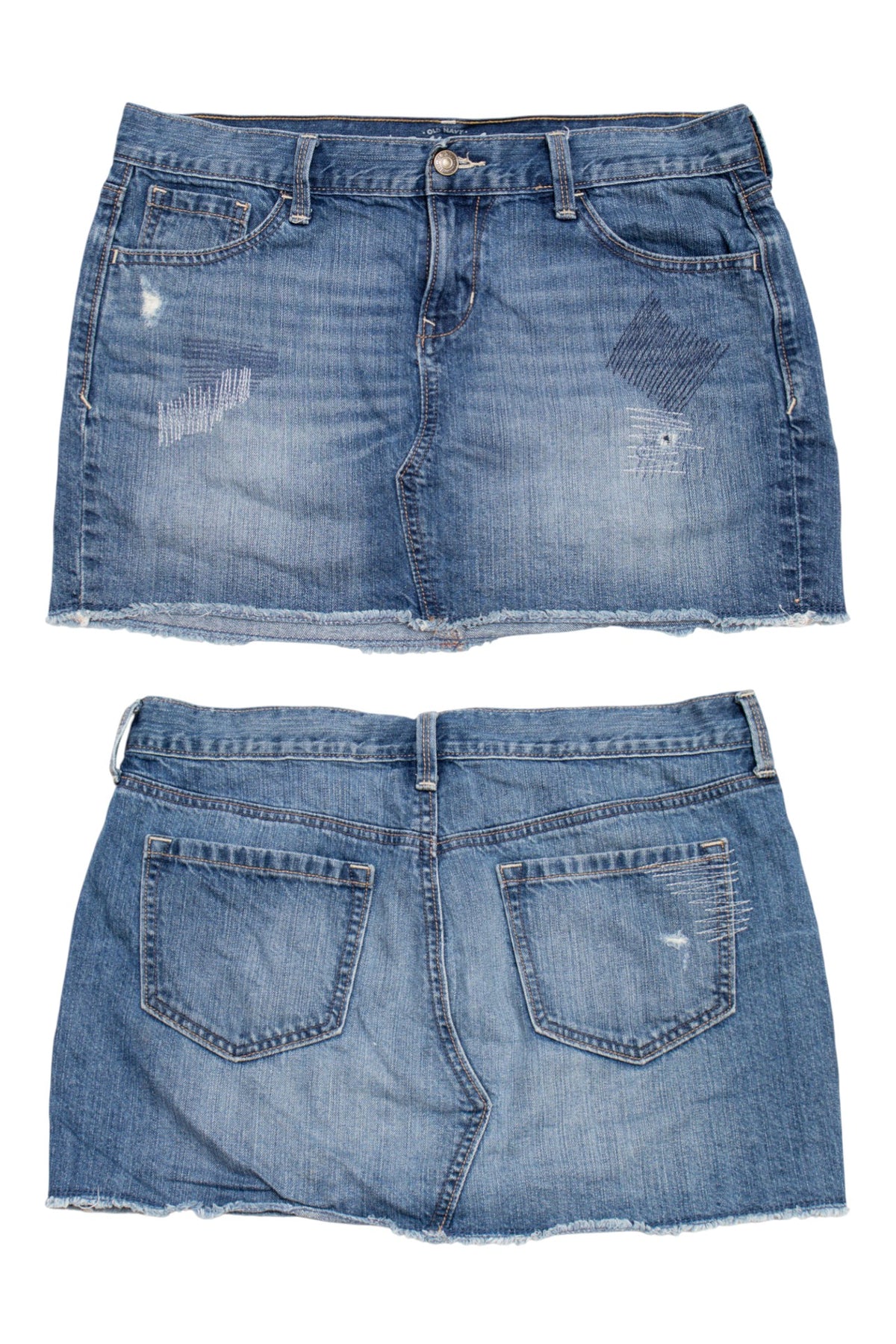 #075 Old Navy Mini Skirt Blue | c. 204 | Size 12